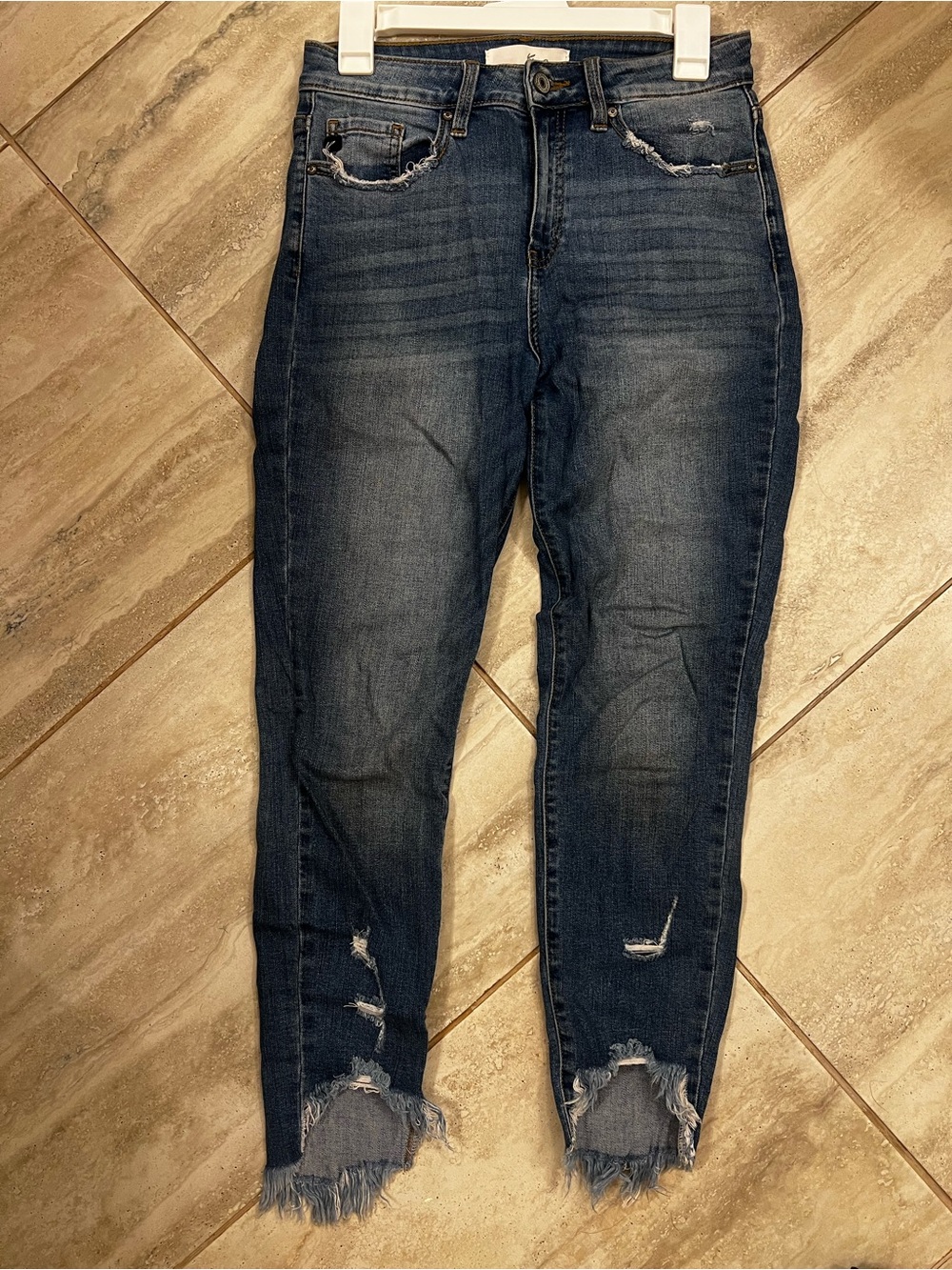 KanCan Dark Blue Distressed Skinny Jeans